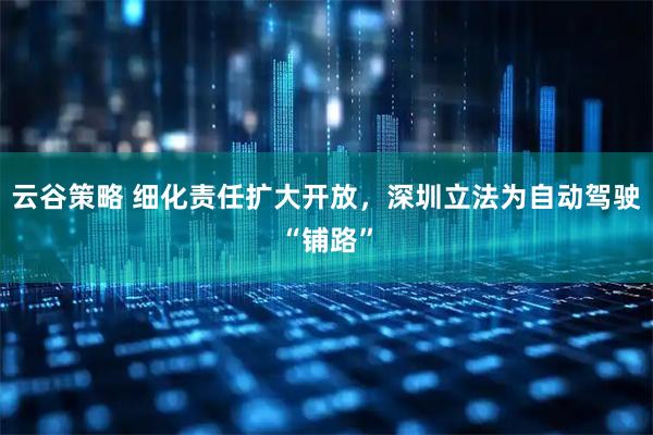 云谷策略 细化责任扩大开放，深圳立法为自动驾驶“铺路”