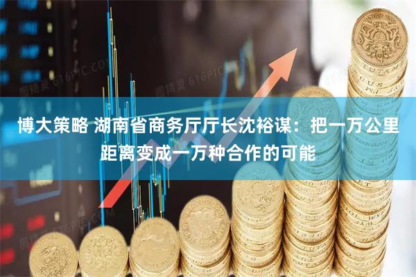 博大策略 湖南省商务厅厅长沈裕谋：把一万公里距离变成一万种合作的可能